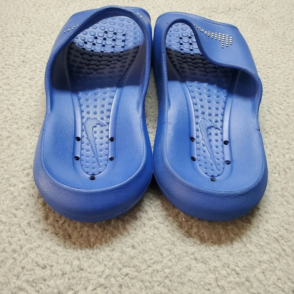 Nike Men's Vitori One Blue Slide Sandals Size 10